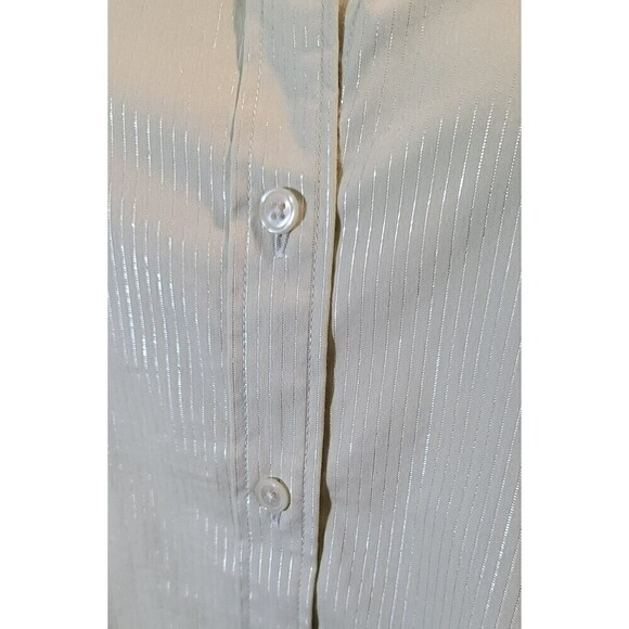 Chico's Light Green Long Sleeve Blouse Top Size 3 or L - Picture 7 of 10